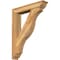 Ekena Millwork Funston Traditional Rough Sawn Bracket w/ Offset Brace, Western Red Cedar, 6"W x 30"D x 38"H BKT0604X30X38FST01RWR - alternate 1